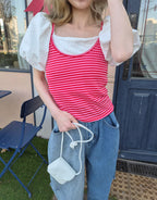 multi stripe camisole