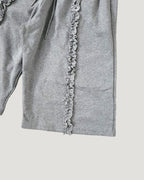 frill sweat half pants