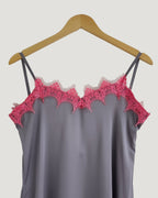 lace lingerie camisole long dress