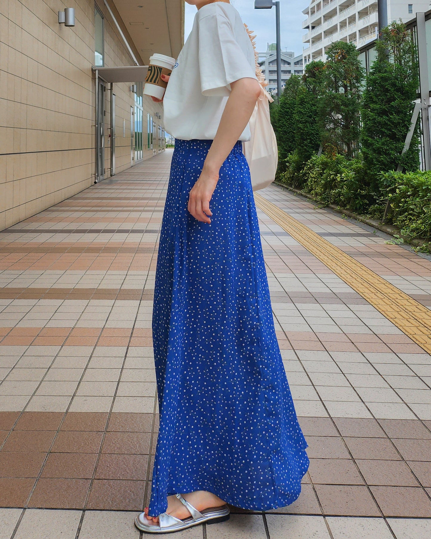 flower long skirt