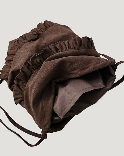 corduroy frill knapsack