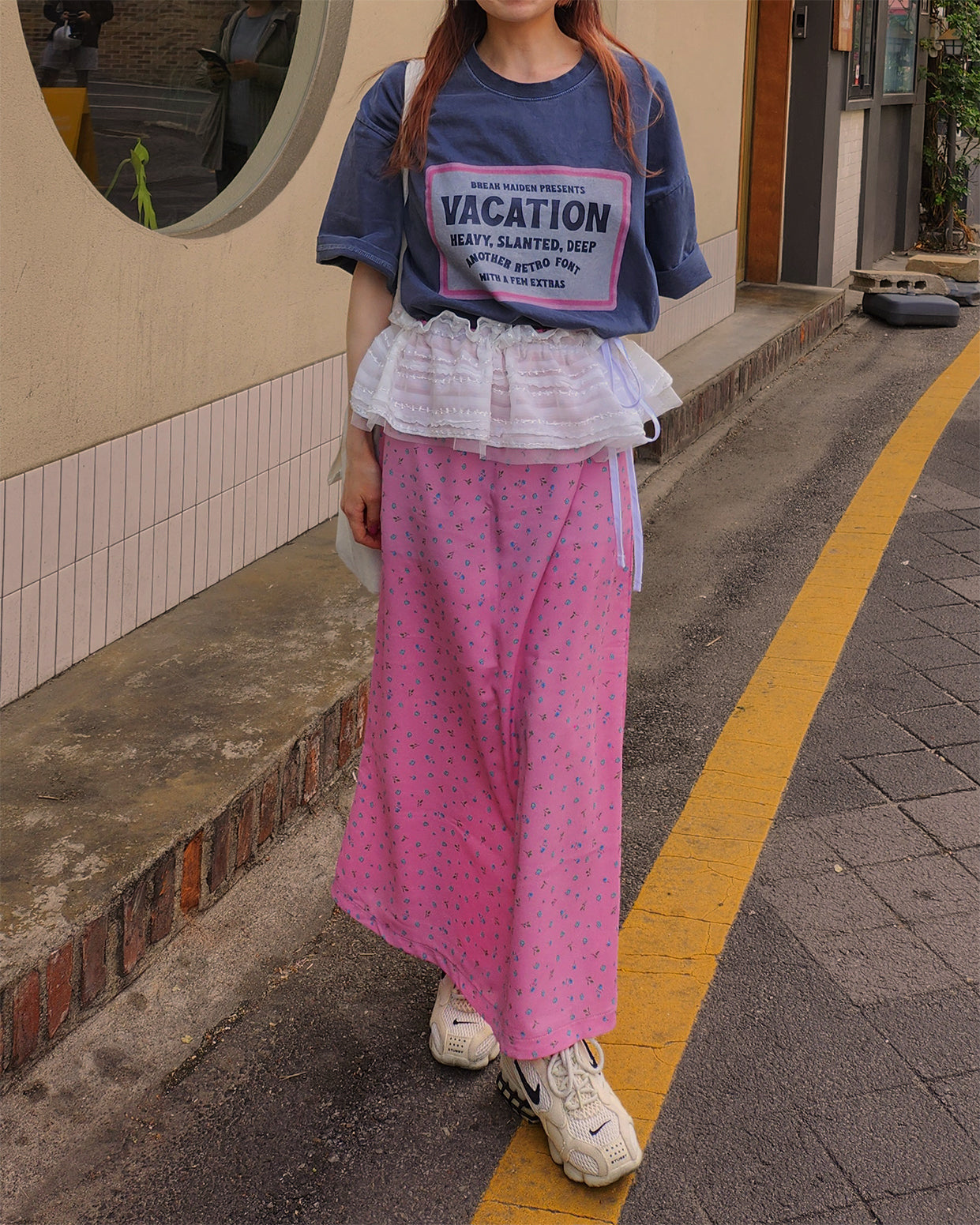 flower mermaid long skirt