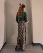 glitter turtleneck rib knit