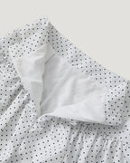 dot frill balloon mini skirt