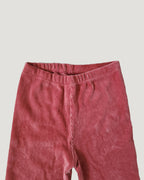 velvet half rib leggings