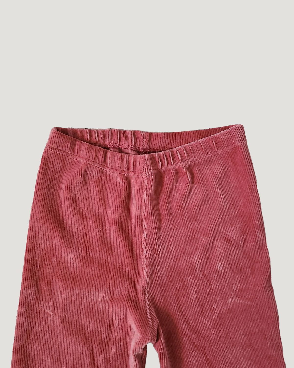 velvet half rib leggings