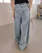 curve denim pants