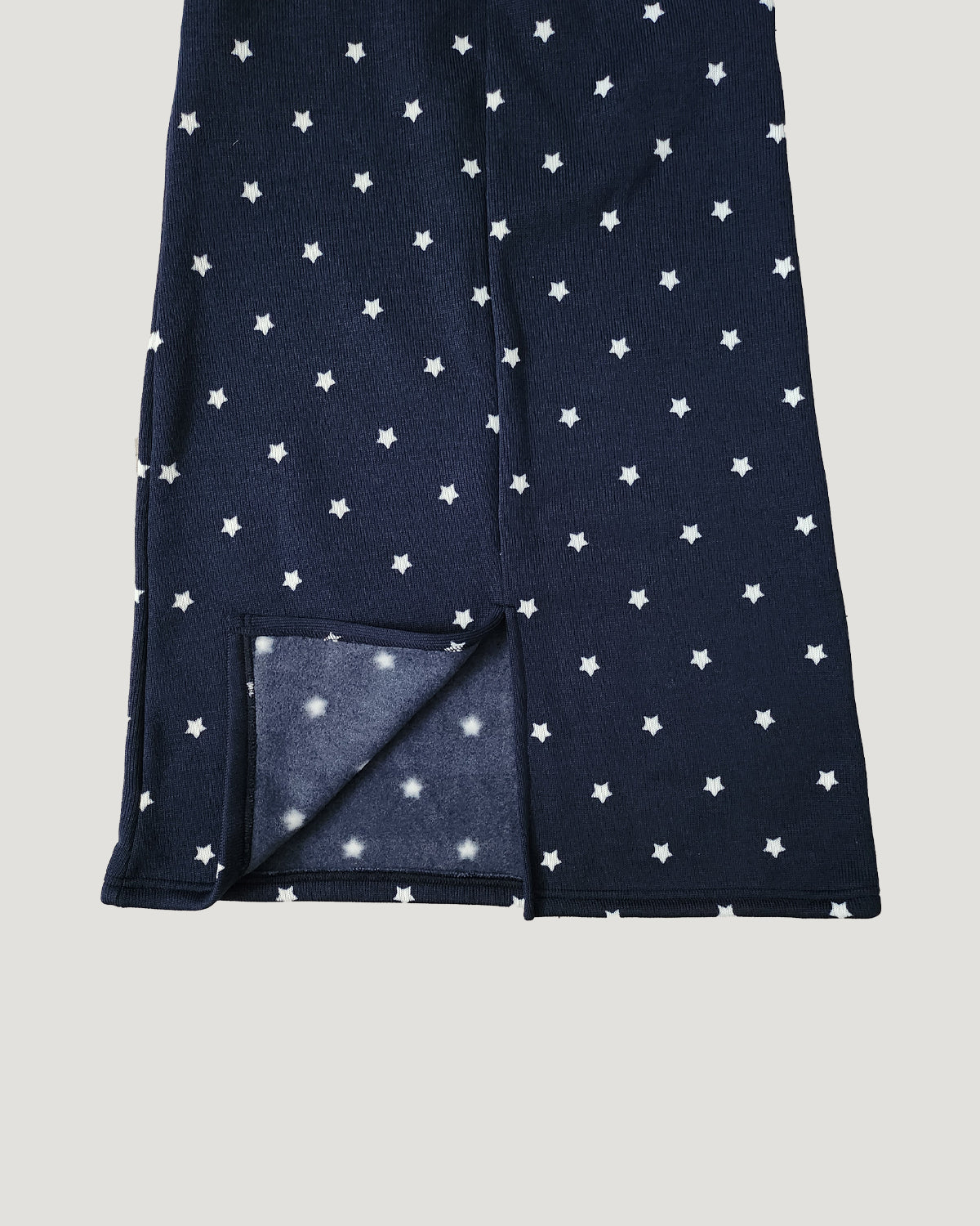 star pattern knit long skirt