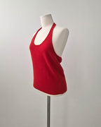 wool halter neck bustier