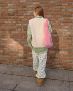 volume V neck knit vest