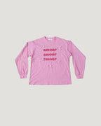 ribbon point logo long sleeve T