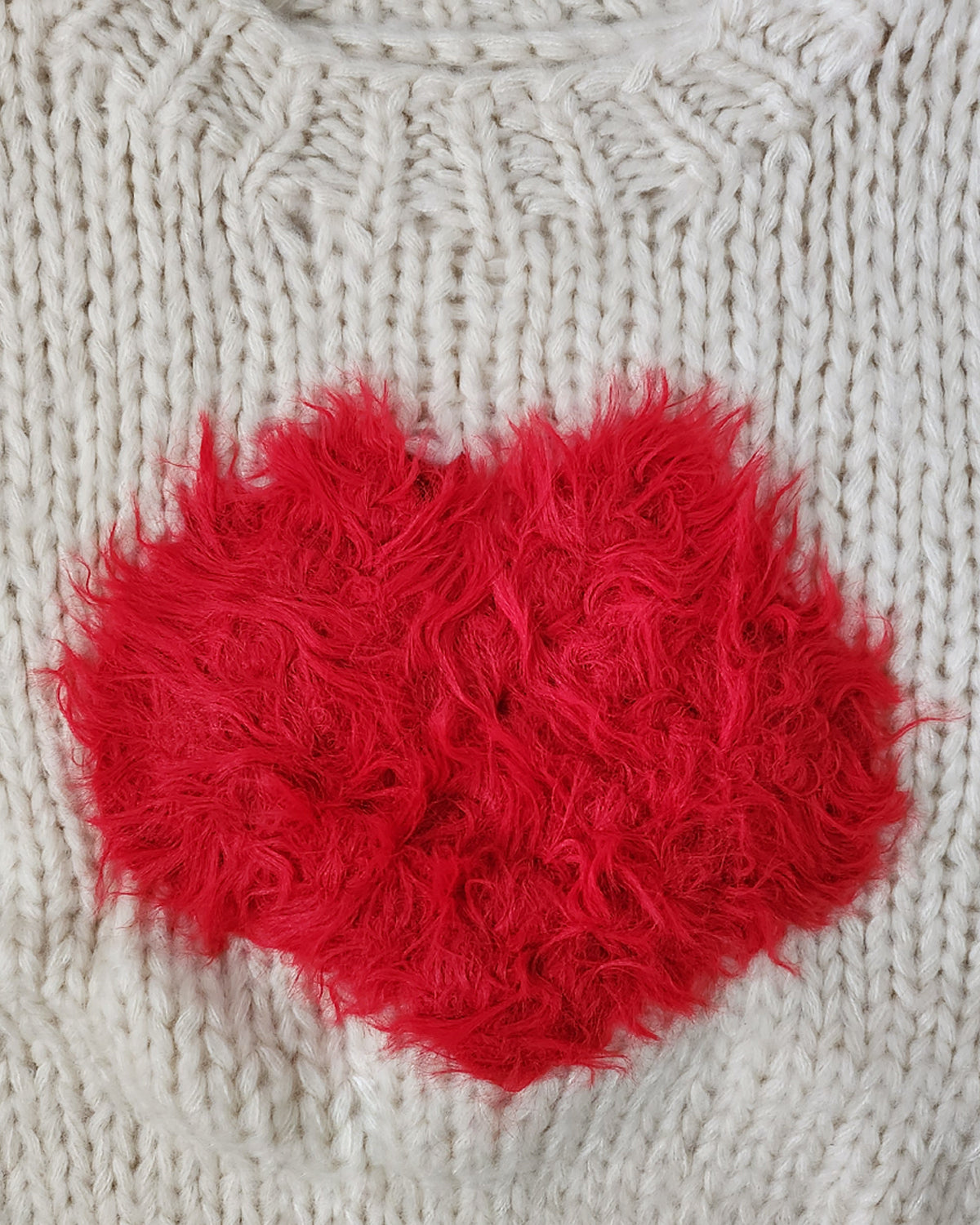 fur hart volume handmade knit