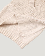 volume V neck knit vest