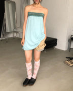 flower sheer leg warmers