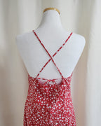 flower camisole long dress