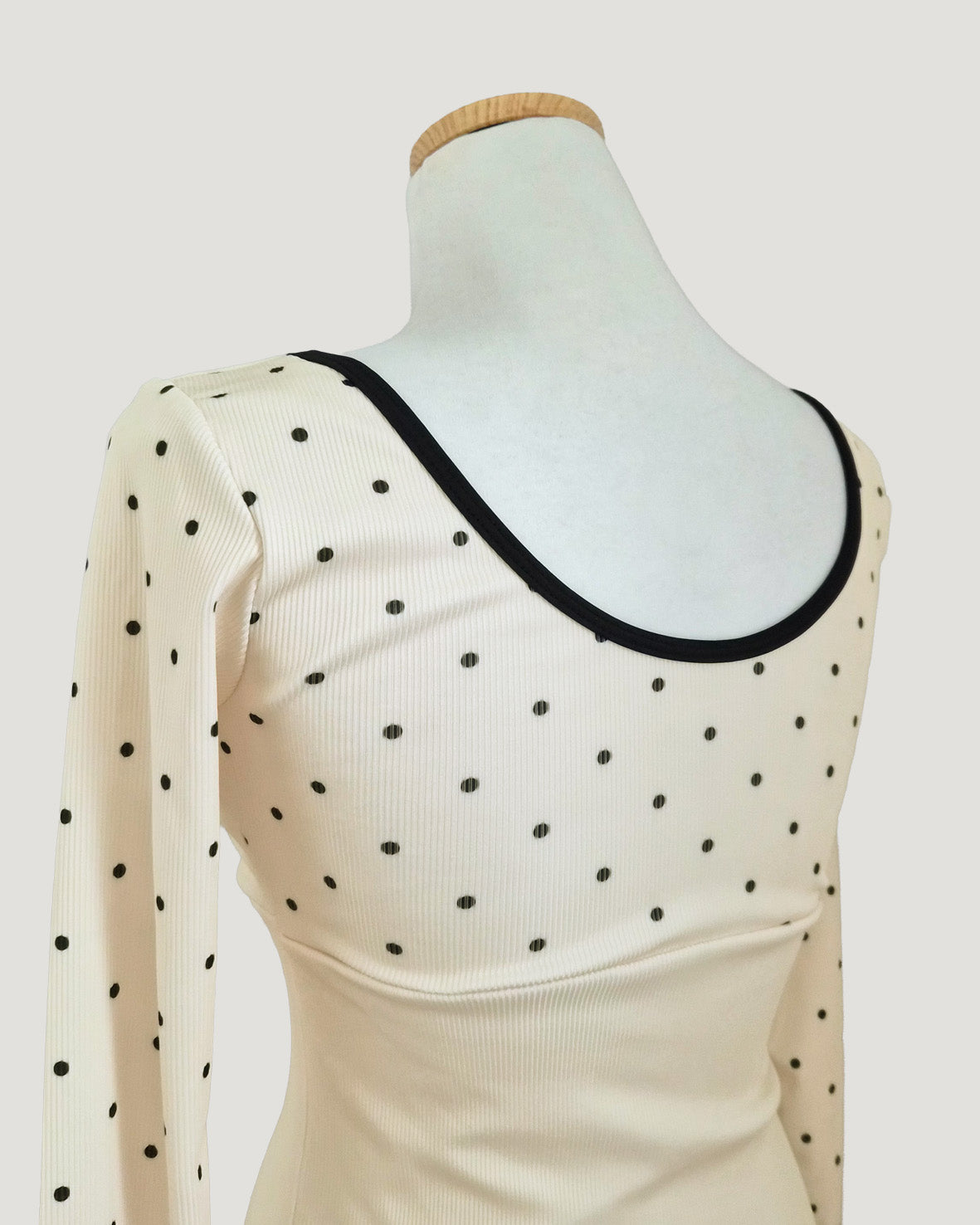 dot long sleeve swimwear