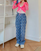 fur ribbon cardigan