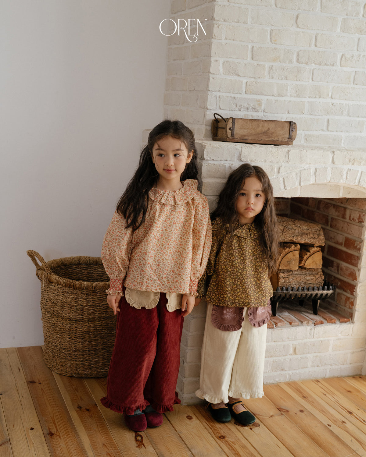 【OREN】naomi frill corduroy pants