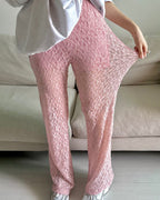 lace boot cut pants