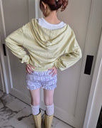 satin shirring short pants