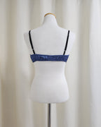 satin shirring short bustier