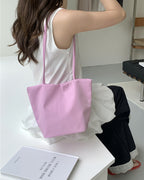 happy color glossy shoulder bag