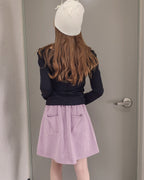 ribbon knit beanie