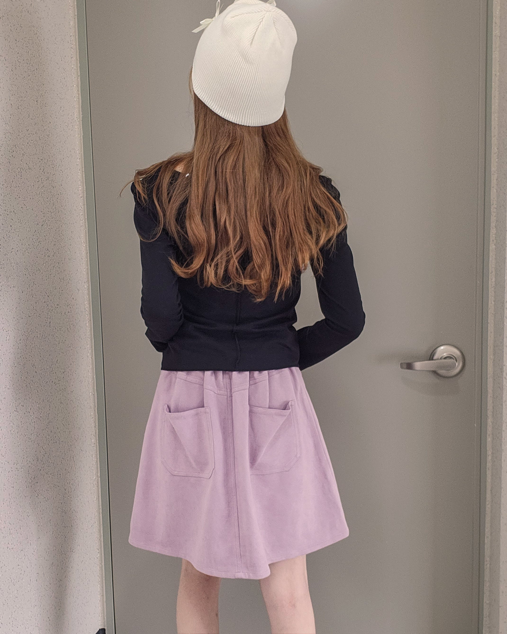 ribbon knit beanie