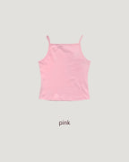 square neck basic color camisole