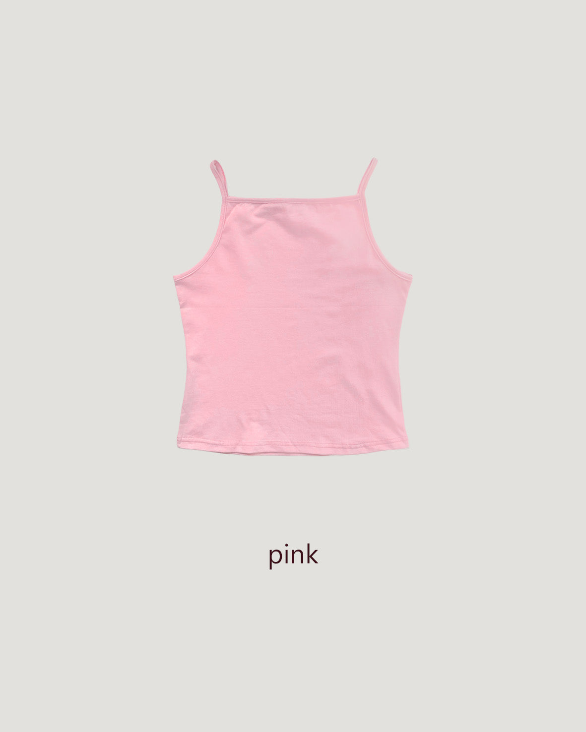 square neck basic color camisole