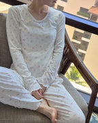 flower long sleeve room wear (2点セット)