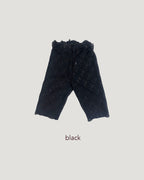 waist frill lace half leggings