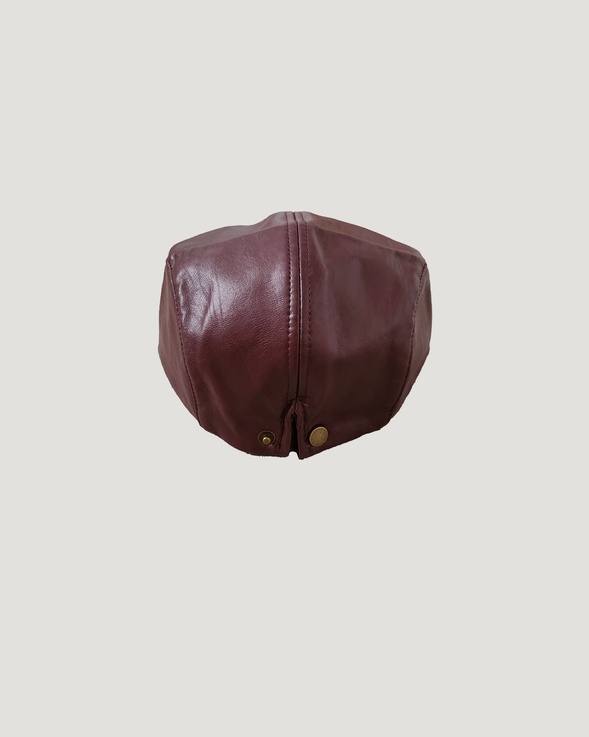 faux leather hunting cap