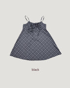 check camisole mini dress
