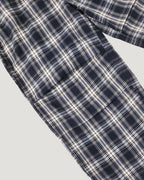 check draped wide pants