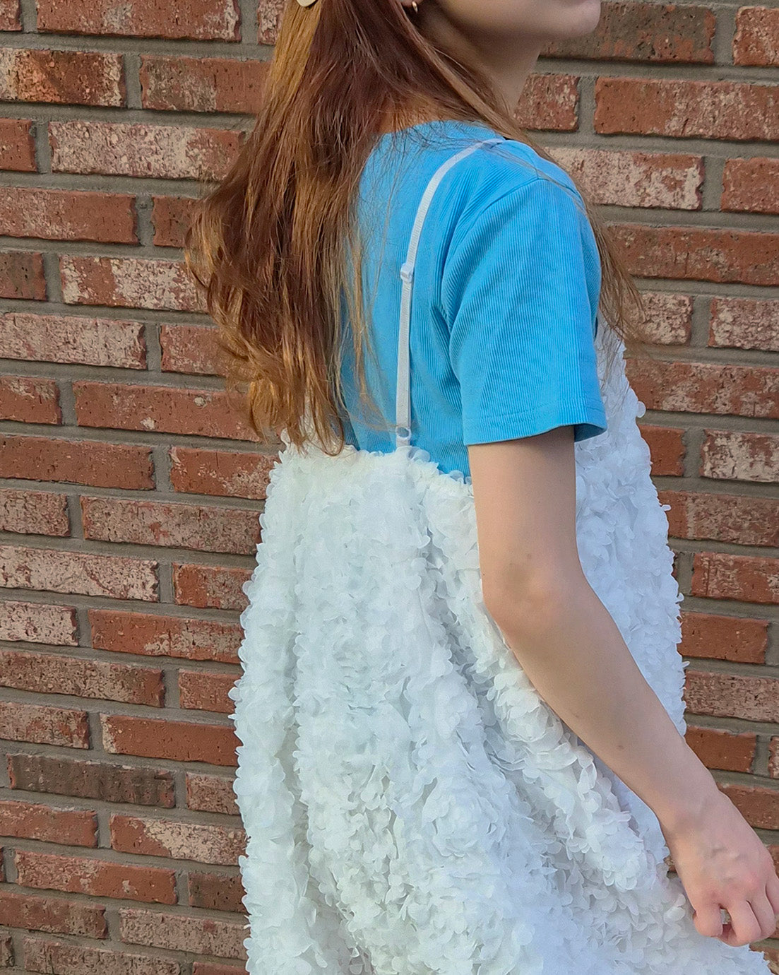 rose motif volume tunic