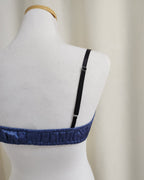 satin shirring short bustier