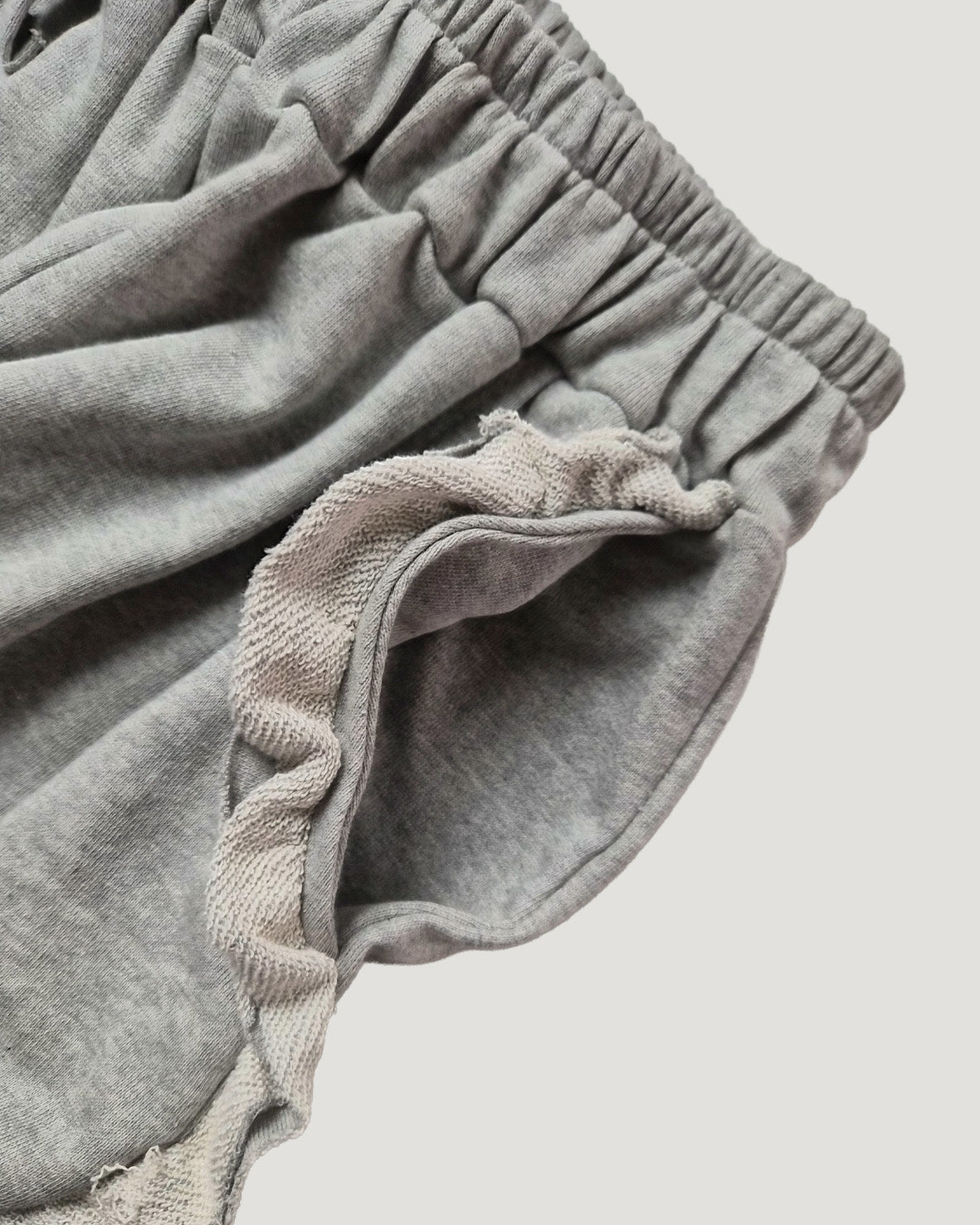 side frill sweat pants