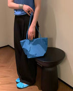 happy color glossy shoulder bag