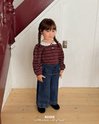 【BANANAJ】frill denim pants