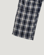 check draped wide pants