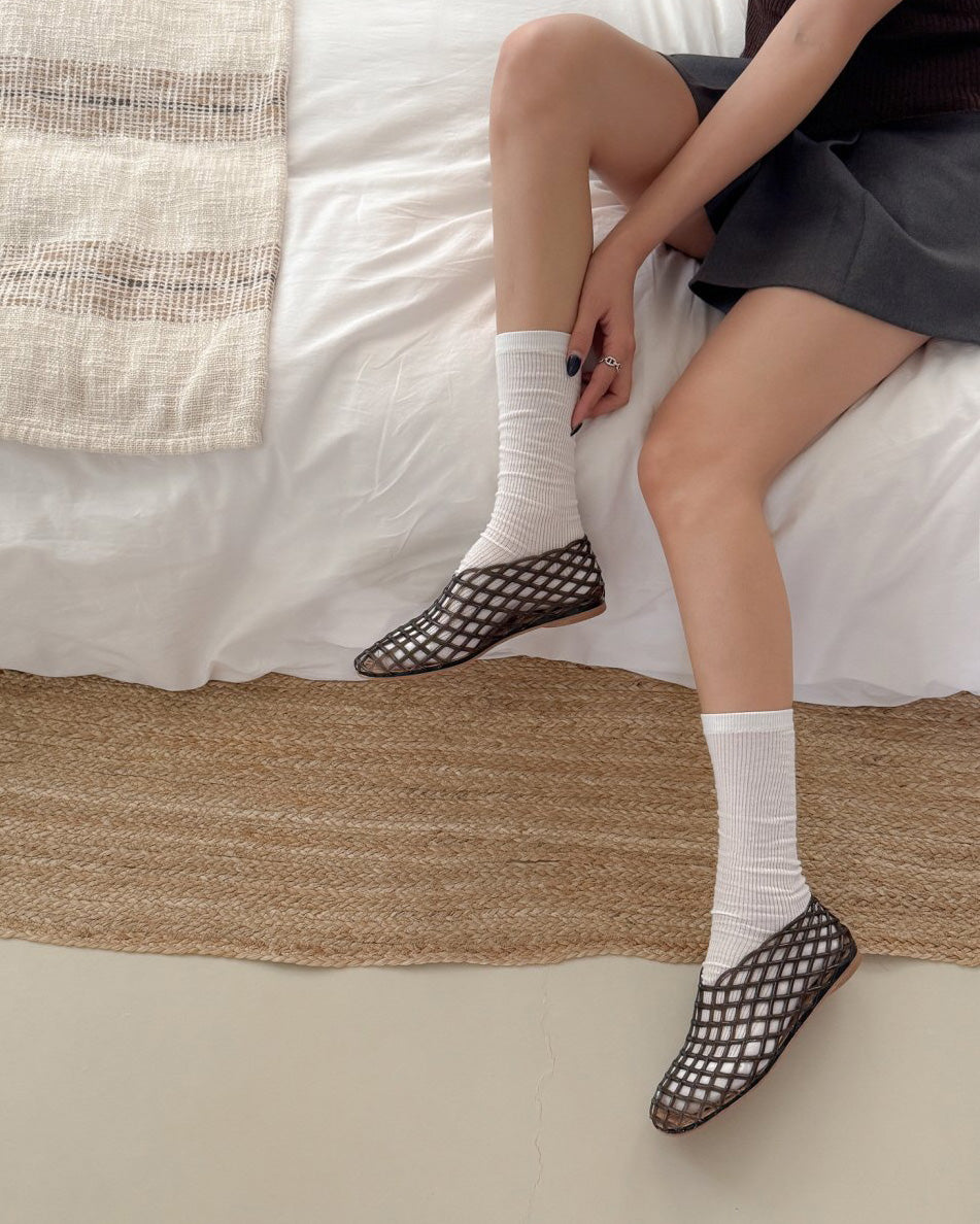 jelly flat shoes