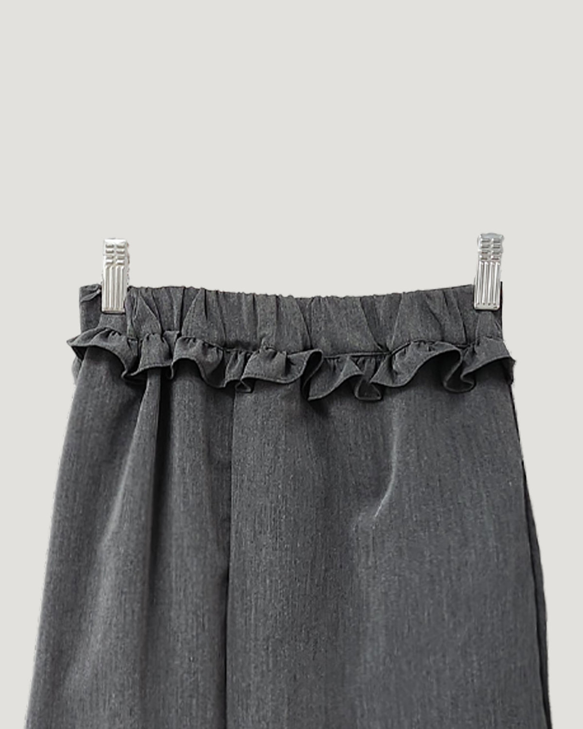 waist frill pleats middle skirt