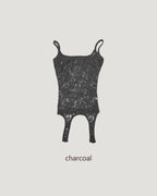 lace sheer garter bustier