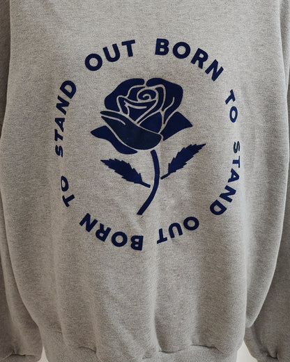 rose motif sweatshirt