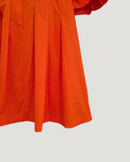volume puff sleeves tack mini dress
