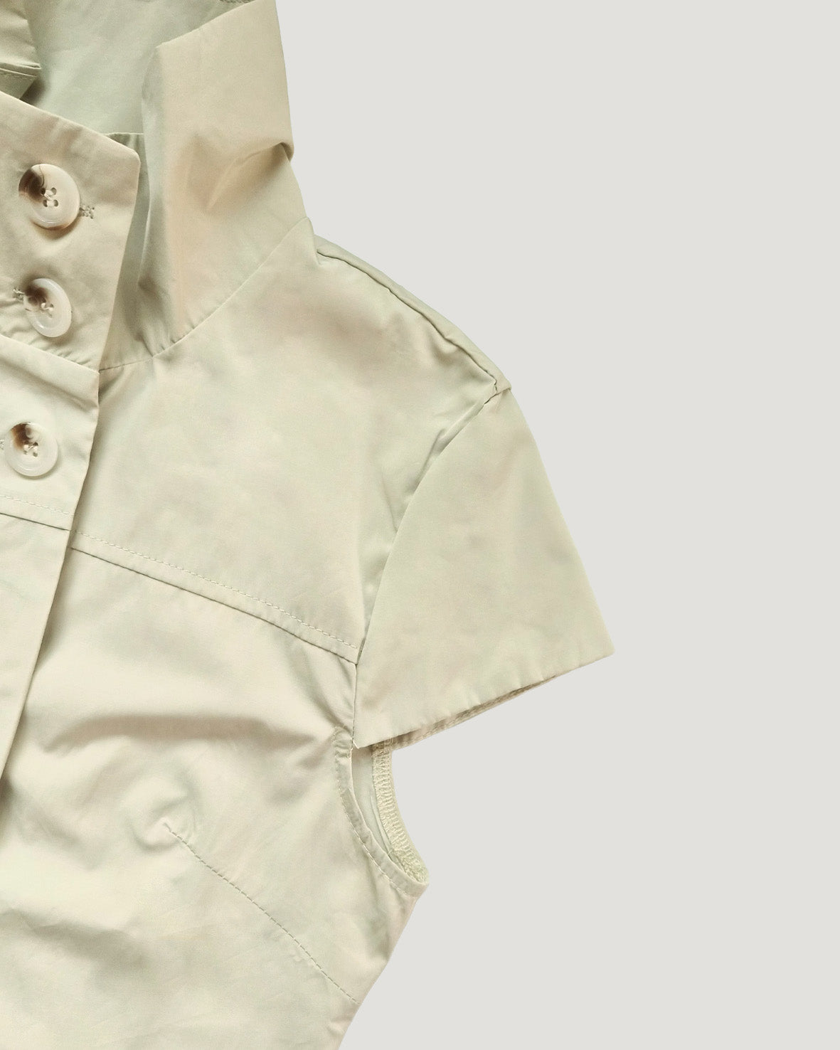 stand collar button point shirt