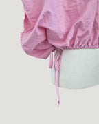 volume balloon sleeveless nylon top