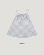 check camisole mini dress