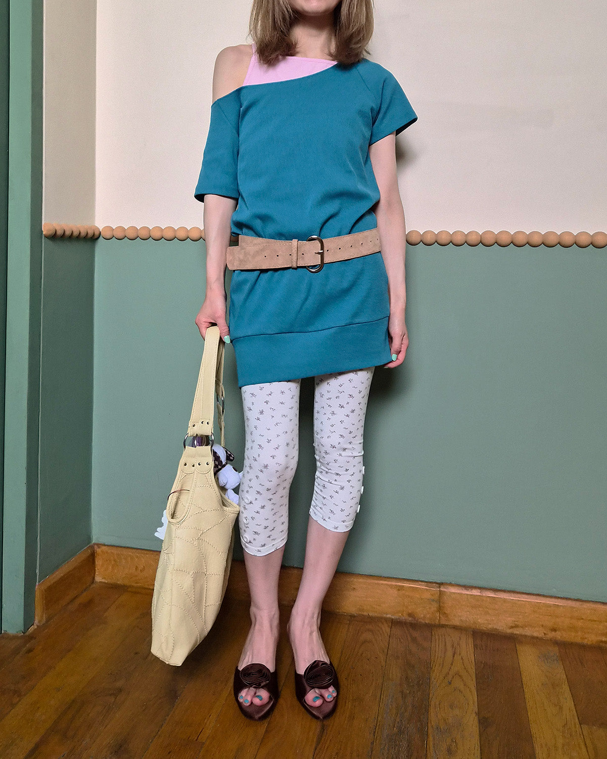 off shoulder I line tunic